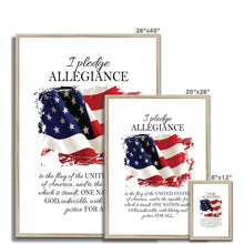 Load image into Gallery viewer, Pledge of Allegiance Framed & Mounted Print