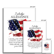 Load image into Gallery viewer, Pledge of Allegiance Framed & Mounted Print