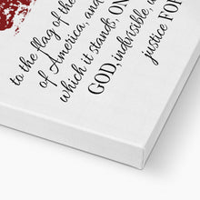 Load image into Gallery viewer, Pledge of Allegiance Canvas