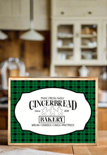 Load image into Gallery viewer, Gingerbread Bakery Plaid