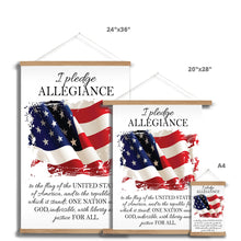 Load image into Gallery viewer, Pledge of Allegiance Fine Art Print with Hanger