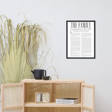 Load image into Gallery viewer, Framed Family Proclamation