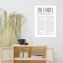 Load image into Gallery viewer, Framed Family Proclamation