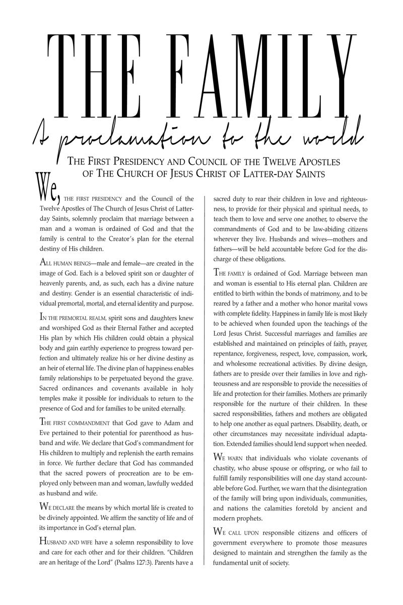Family Proclamation