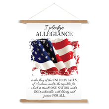 Load image into Gallery viewer, Pledge of Allegiance Fine Art Print with Hanger
