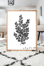 Load image into Gallery viewer,  Black and White Fern Style 1
